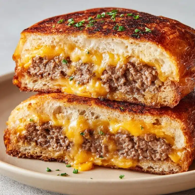 Cheeseburger Stuffed Flatbreads Recipe