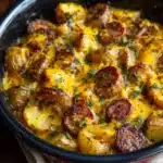 Cheesy Ranch Potatoes and Smoked Sausage Recipe