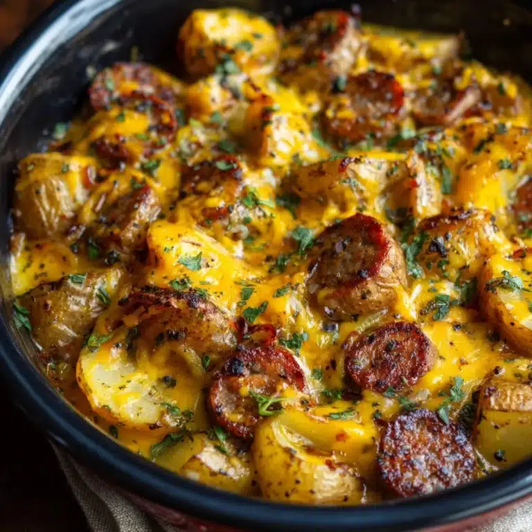 Cheesy Ranch Potatoes and Smoked Sausage Recipe