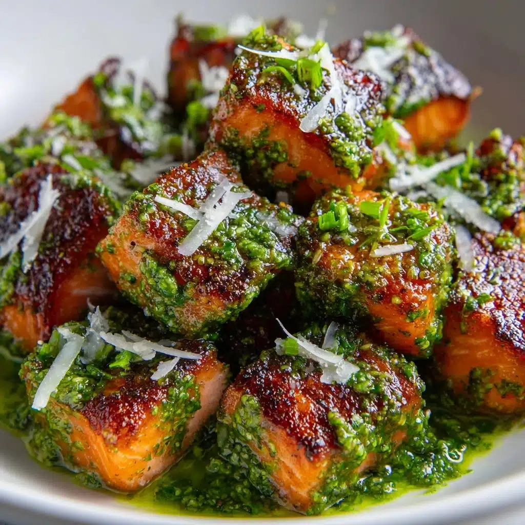 Pesto Salmon Bites Recipe - Recipe Image