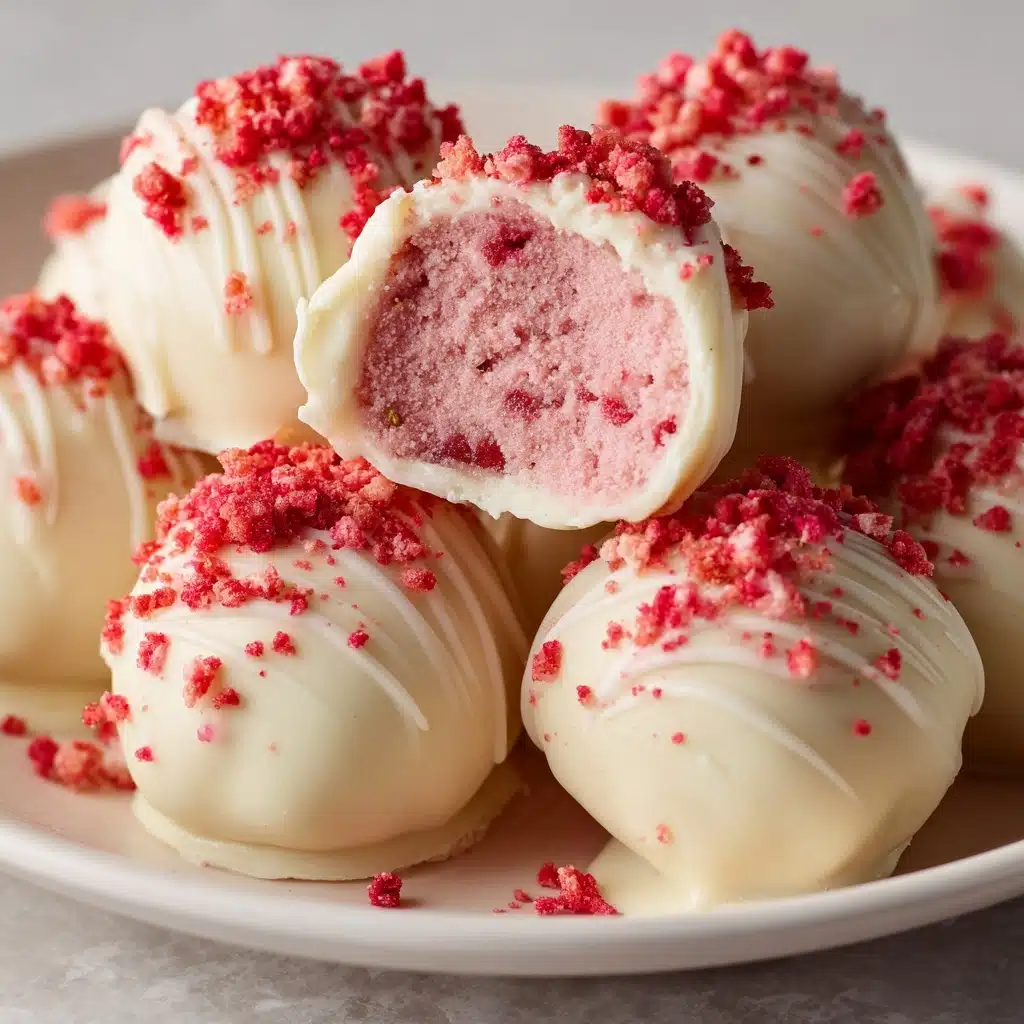White Chocolate Strawberry Truffles Recipe - Recipe Image