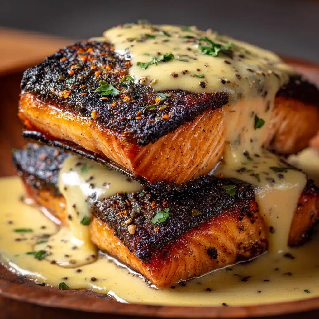 Blackened Salmon with Creamy Dijon Sauce Recipe