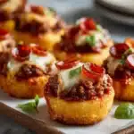 Bite-Sized Pepperoni & Sausage Pizza Puffs Recipe