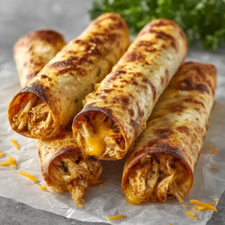 Creamy Oven-Baked Chicken Taquitos Recipe