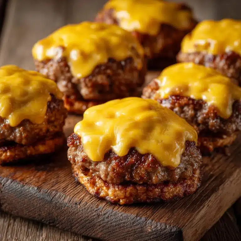 Garlic Cheeseburger Bites Recipe