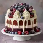 White Chocolate Blackberry Poke Cake Recipe