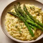 Garlic Butter Asparagus Orzo Recipe