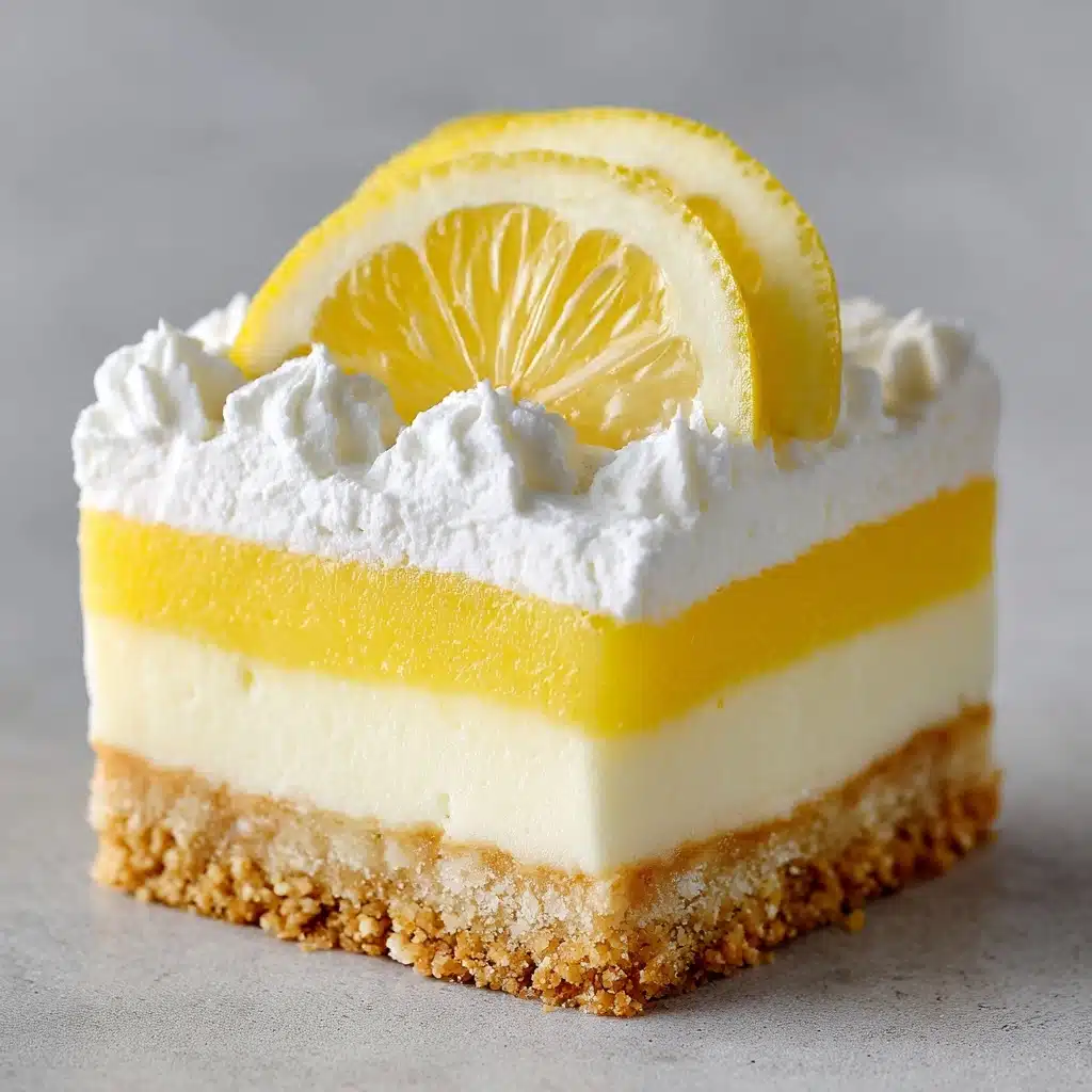 Zesty Lemon Cream Squares: A Cheesecake Delight Recipe
