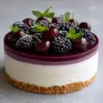 Elegant White Chocolate Blackberry Mousse Cheesecake Recipe