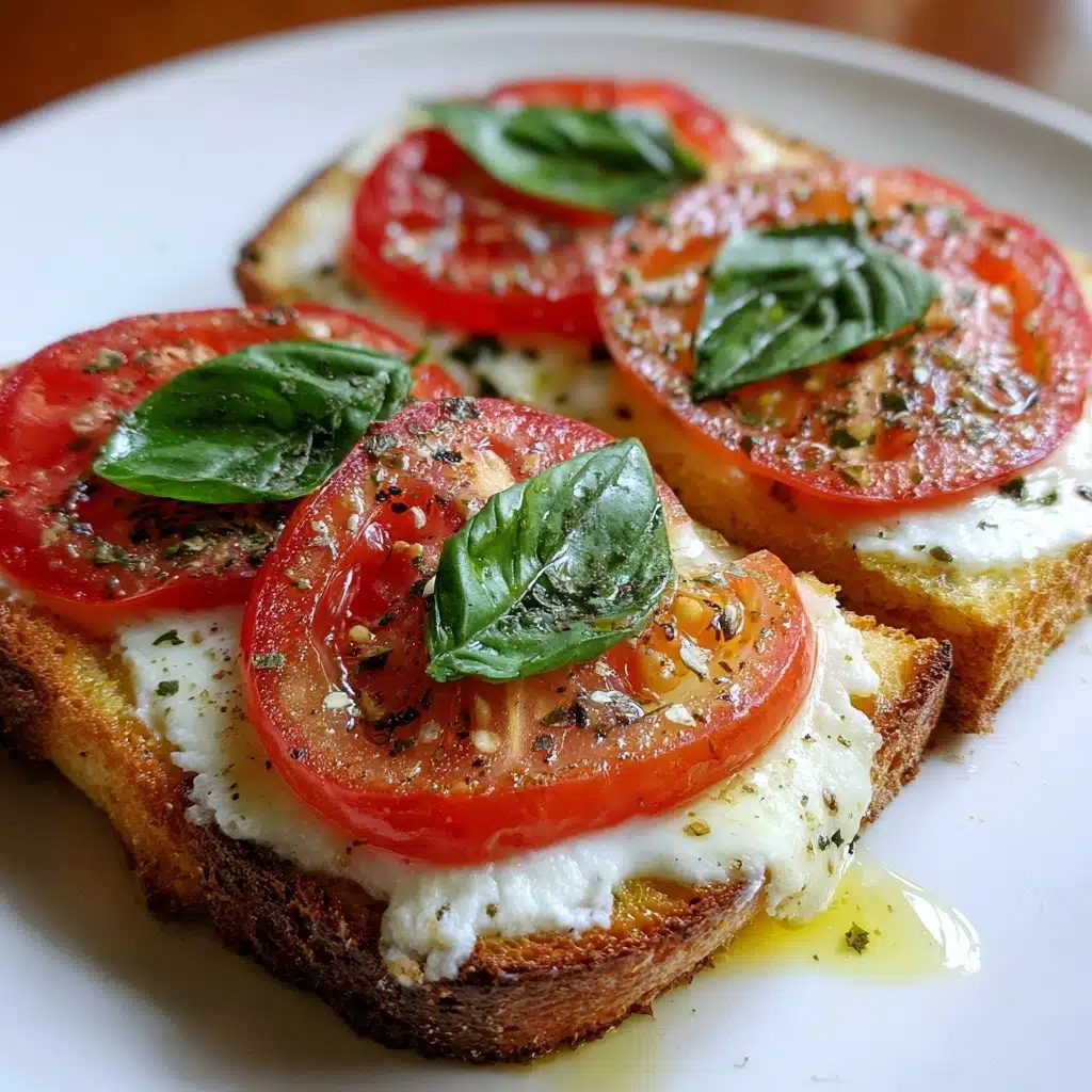 Caprese Toast Recipe - Recipe Image