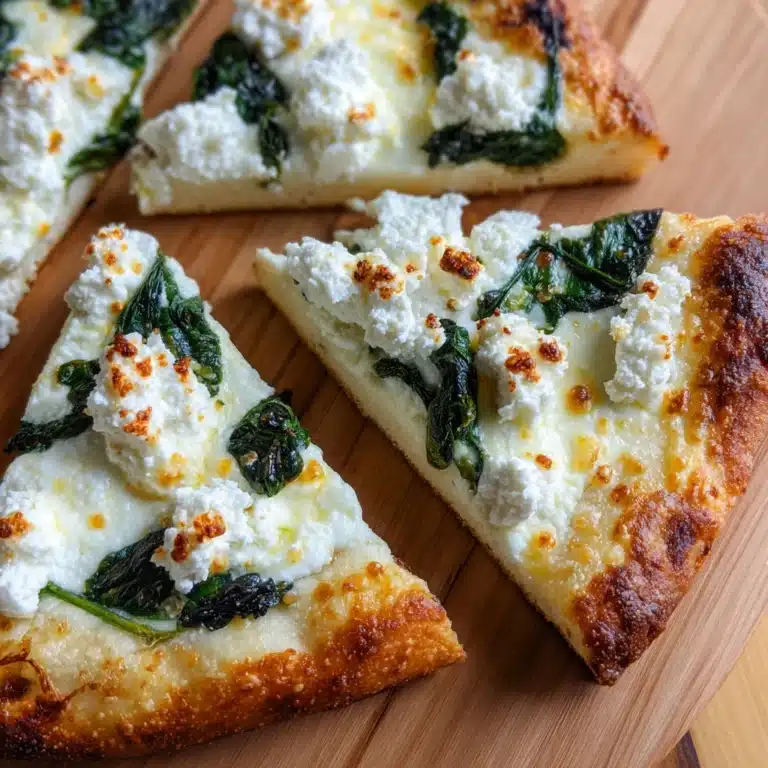 Spinach White Pizza Recipe