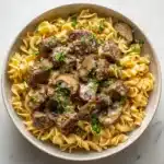 Beef Stroganoff with Egg Noodles Recipe