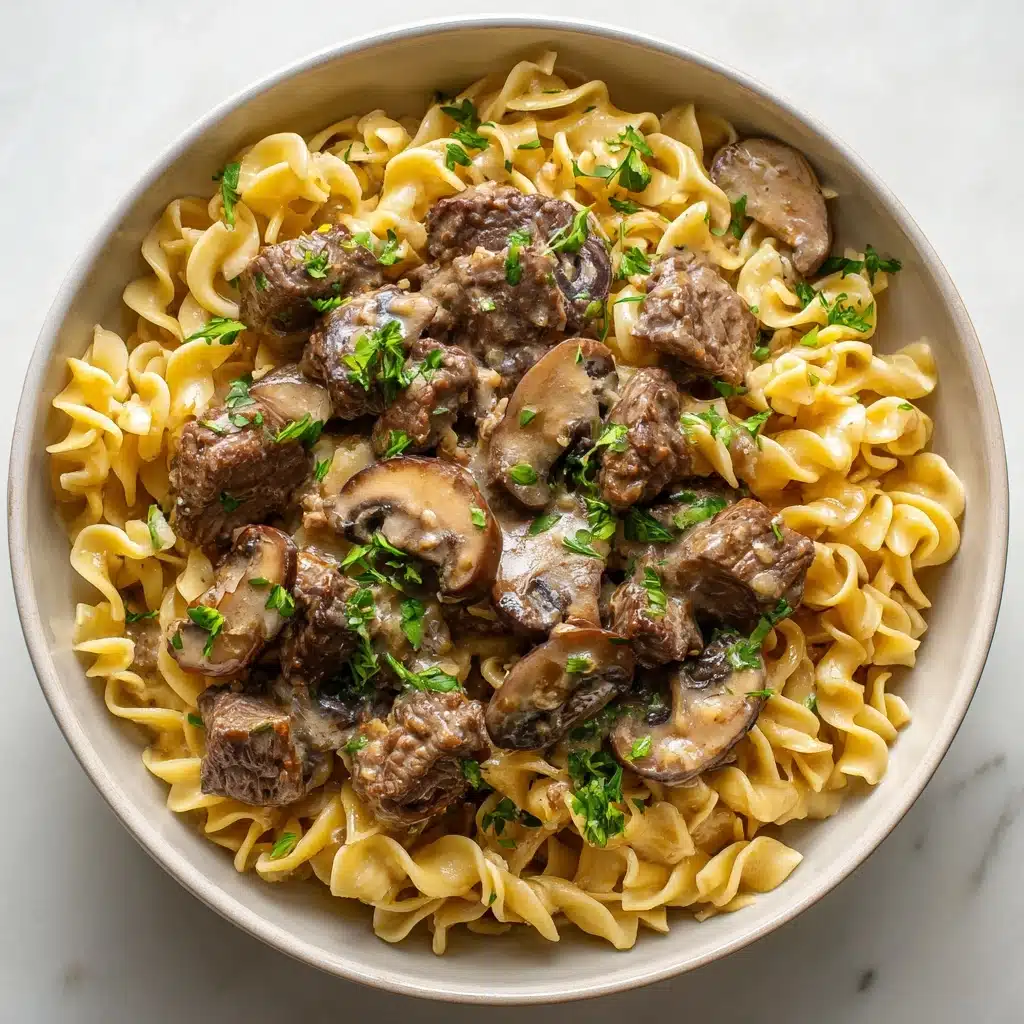 Beef Stroganoff with Egg Noodles Recipe - Recipe Image