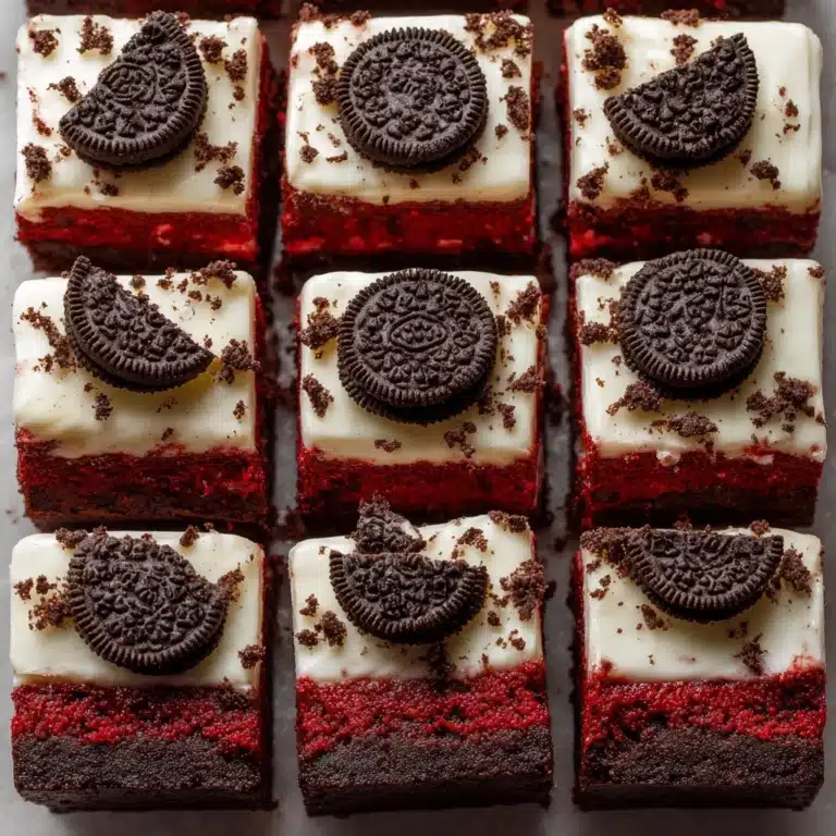 Cookies & Cream Red Velvet Brownies Recipe