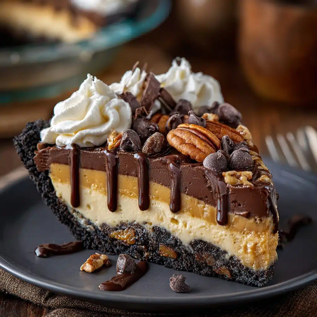 The Best Chocolate Turtle Pie Recipe - Recipe Image