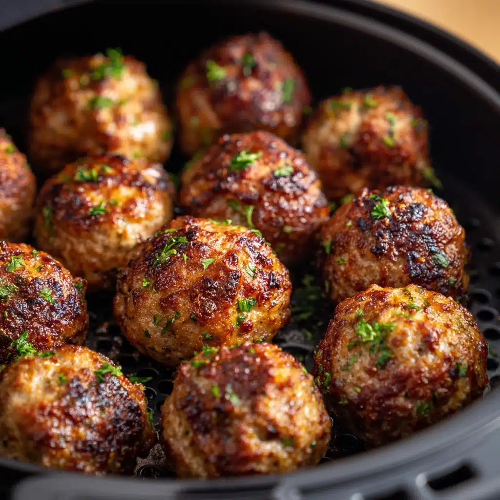 Juicy Air Fryer Beef Meatballs Recipe