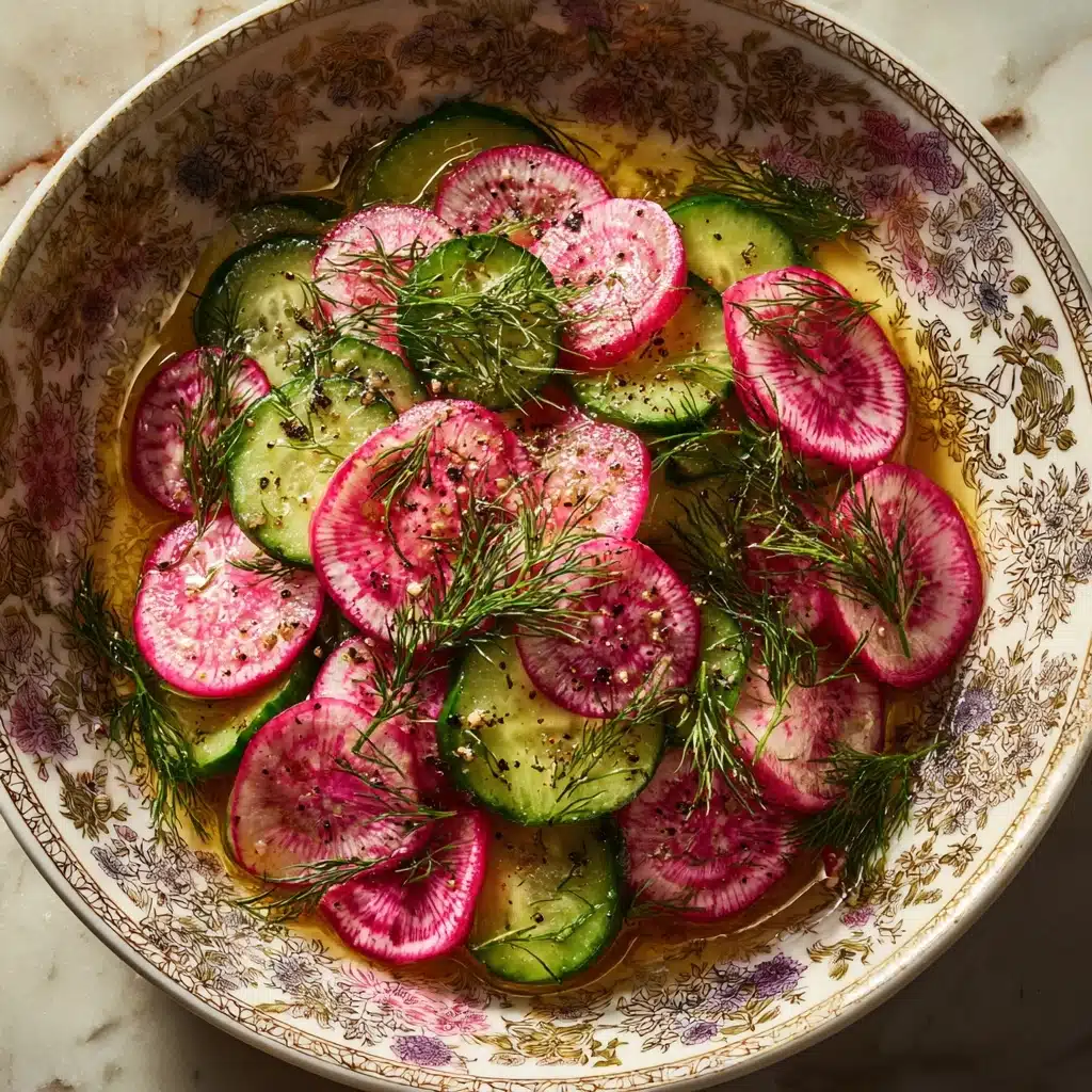 Dewy Dill Delight Radish and Cucumber Salad Recipe - Recipe Image