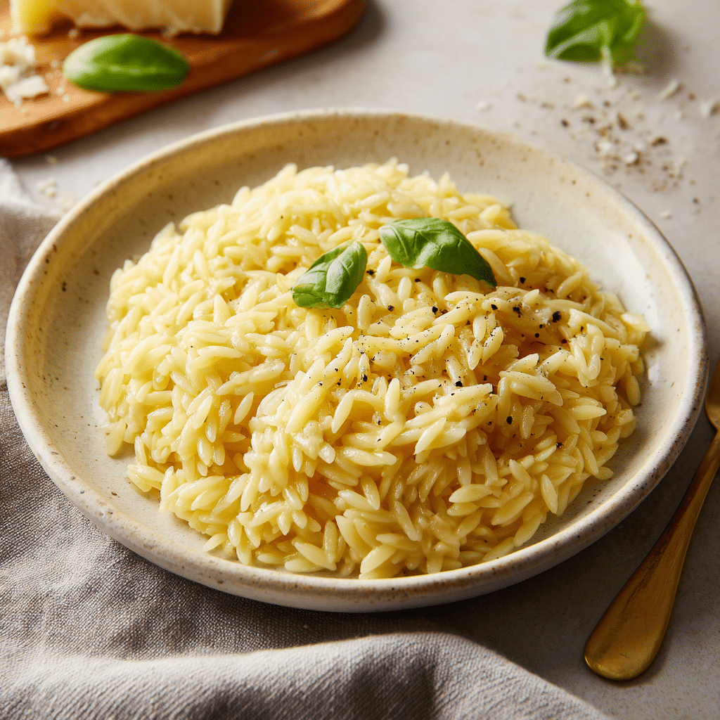 Creamy Cottage Cheese Orzo Recipe - Recipe Image