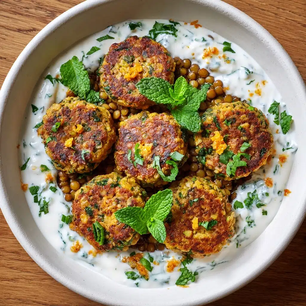 Baked Greek Lentil Meatballs with Tzatziki Recipe - Recipe Image