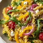 Roasted Veggie Pasta with Feta Recipe