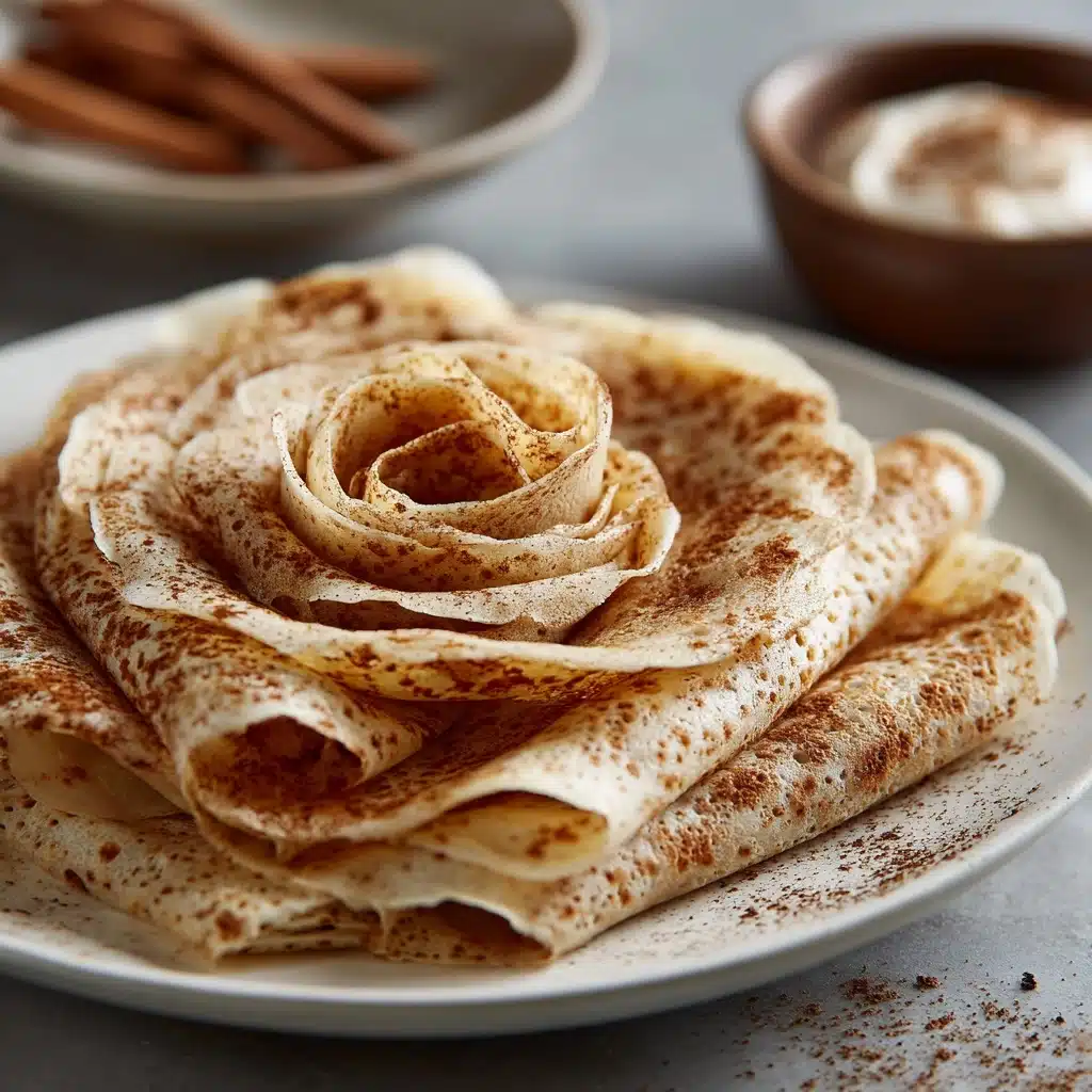 Healthy Cinnamon Roll Protein Crepes Recipe - Recipe Image