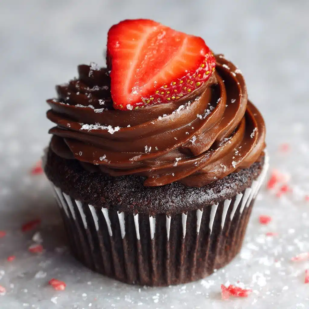 Chocolate-Covered Strawberry Cupcakes Recipe