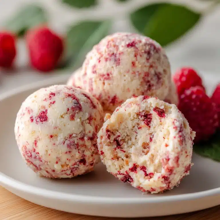 Raspberry Cheesecake Protein Balls Recipe