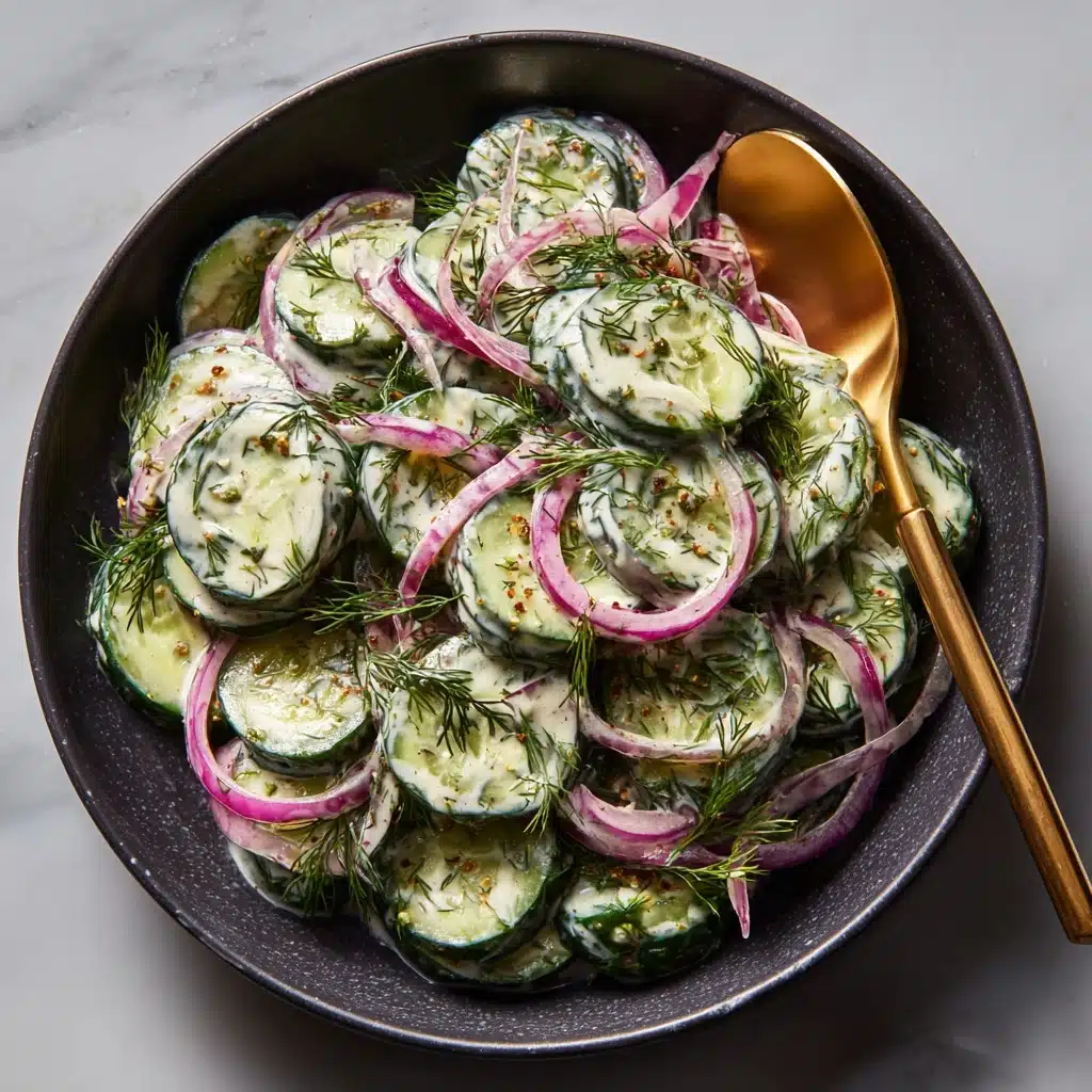 Creamy Cucumber Salad Recipe