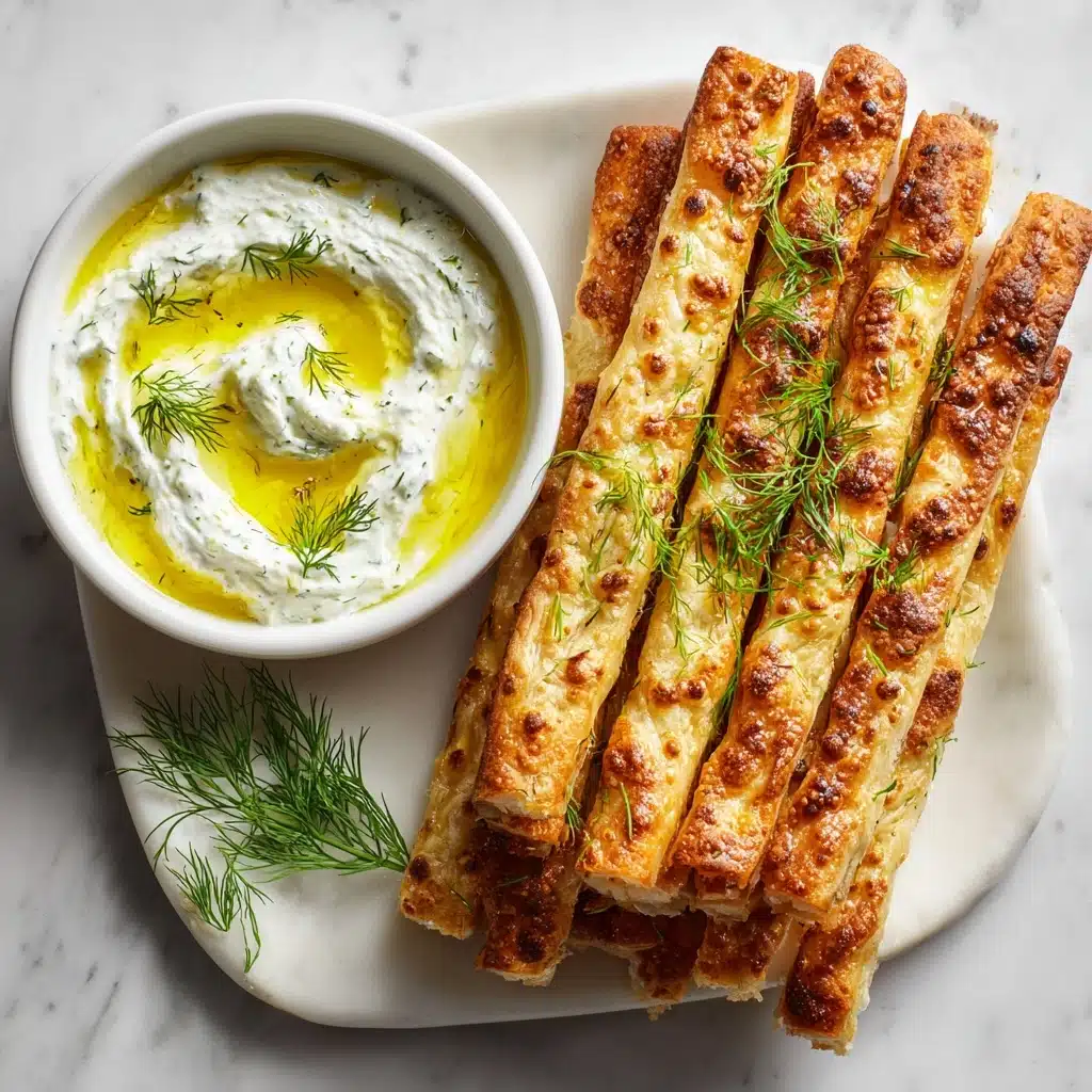 Pita Fries with Tzatziki Recipe - Recipe Image