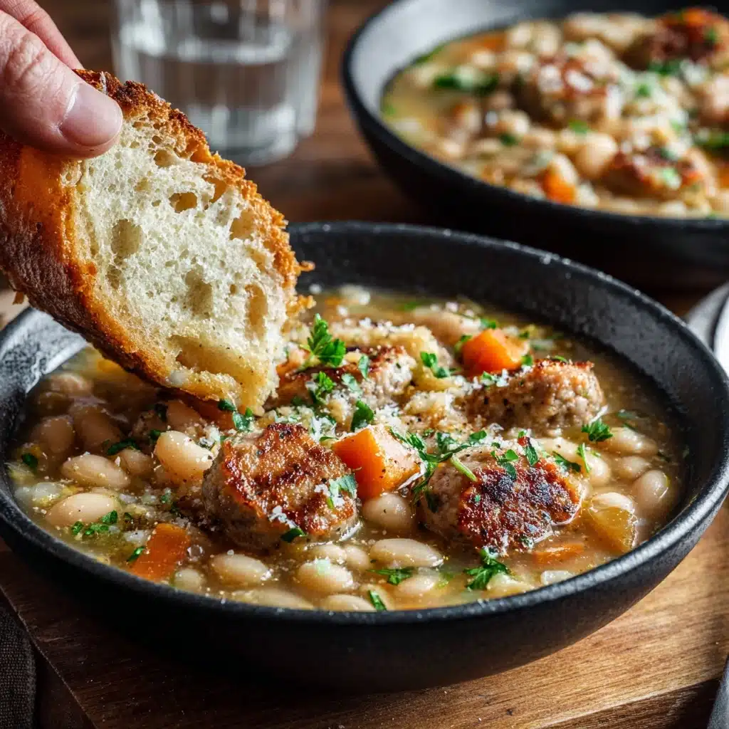 Creamy Bean Soup with Kielbasa Recipe - Recipe Image