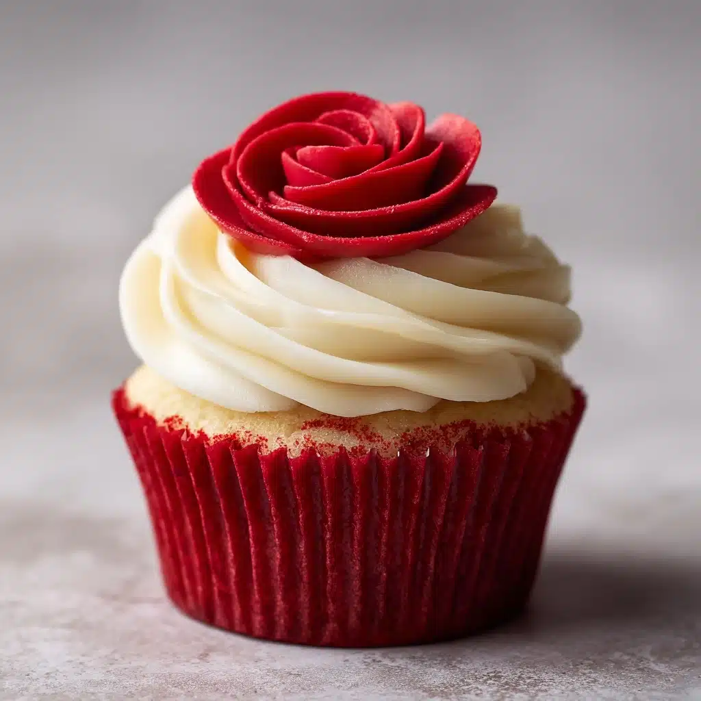 Rose Red Velvet Cupcakes Recipe - Recipe Image