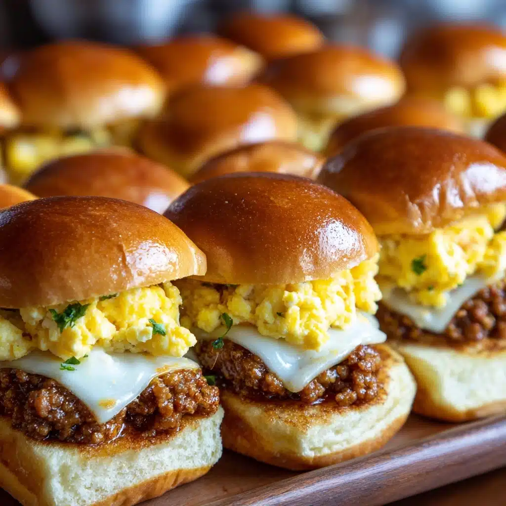 Hawaiian Roll Breakfast Sliders with Sausage, Egg & Cheese Recipe - Recipe Image