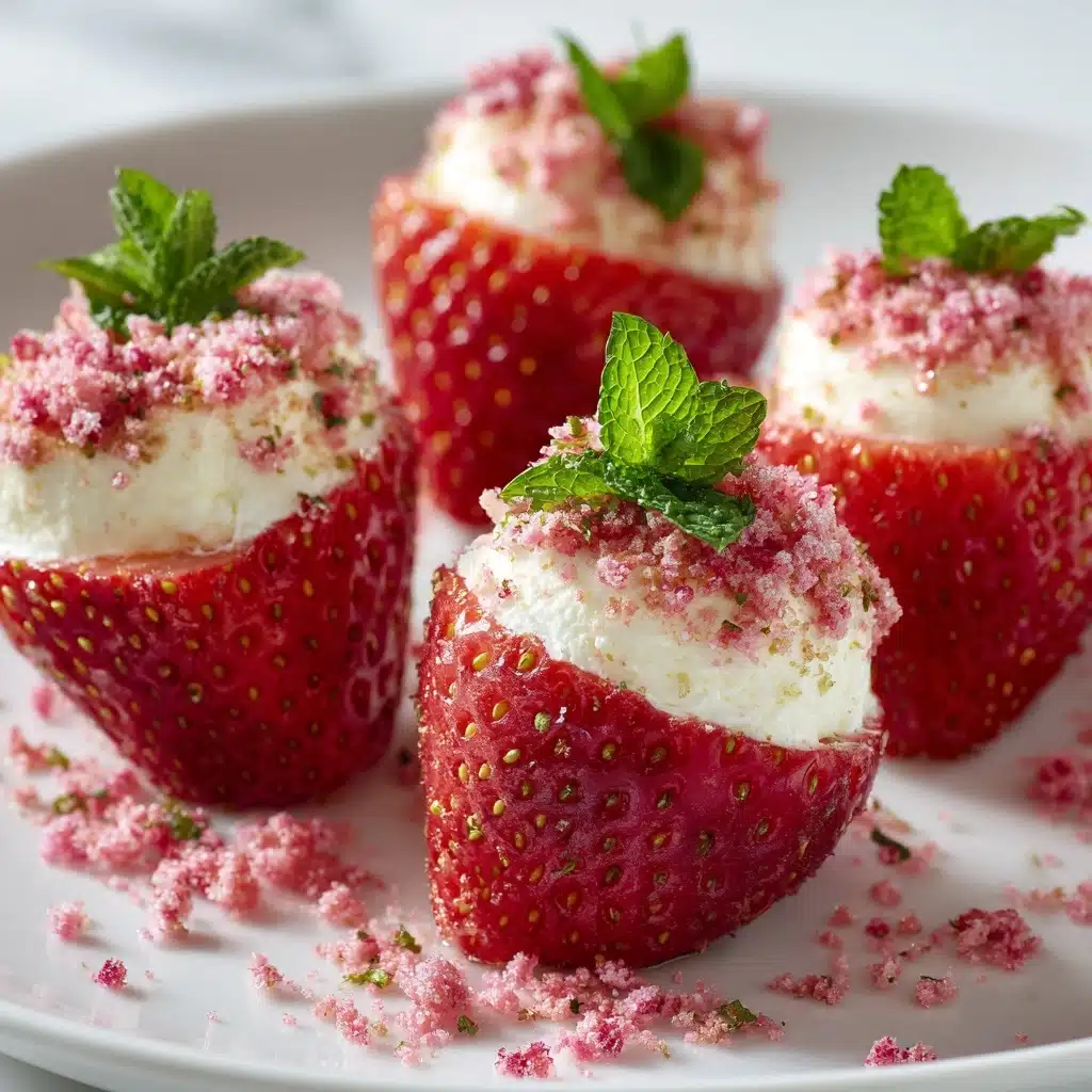 Cheesecake Deviled Strawberries Recipe - Recipe Image