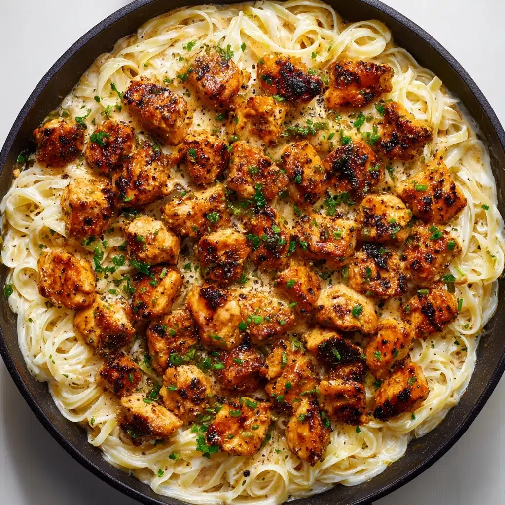 Bites with Savory Creamy Parmesan Pasta Recipe - Recipe Image