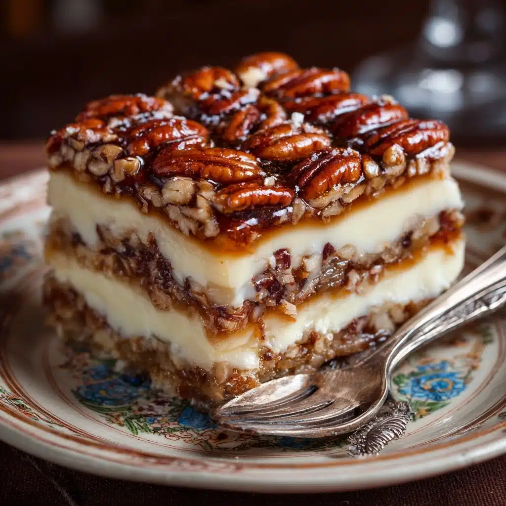 Decadent Pecan Pie Lasagna Recipe - Recipe Image