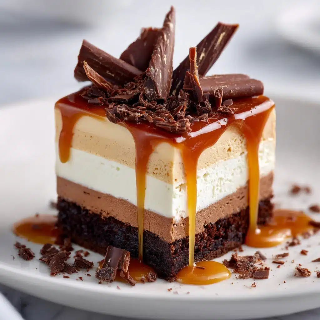 Caramel Brownie Cheesecake Recipe - Recipe Image