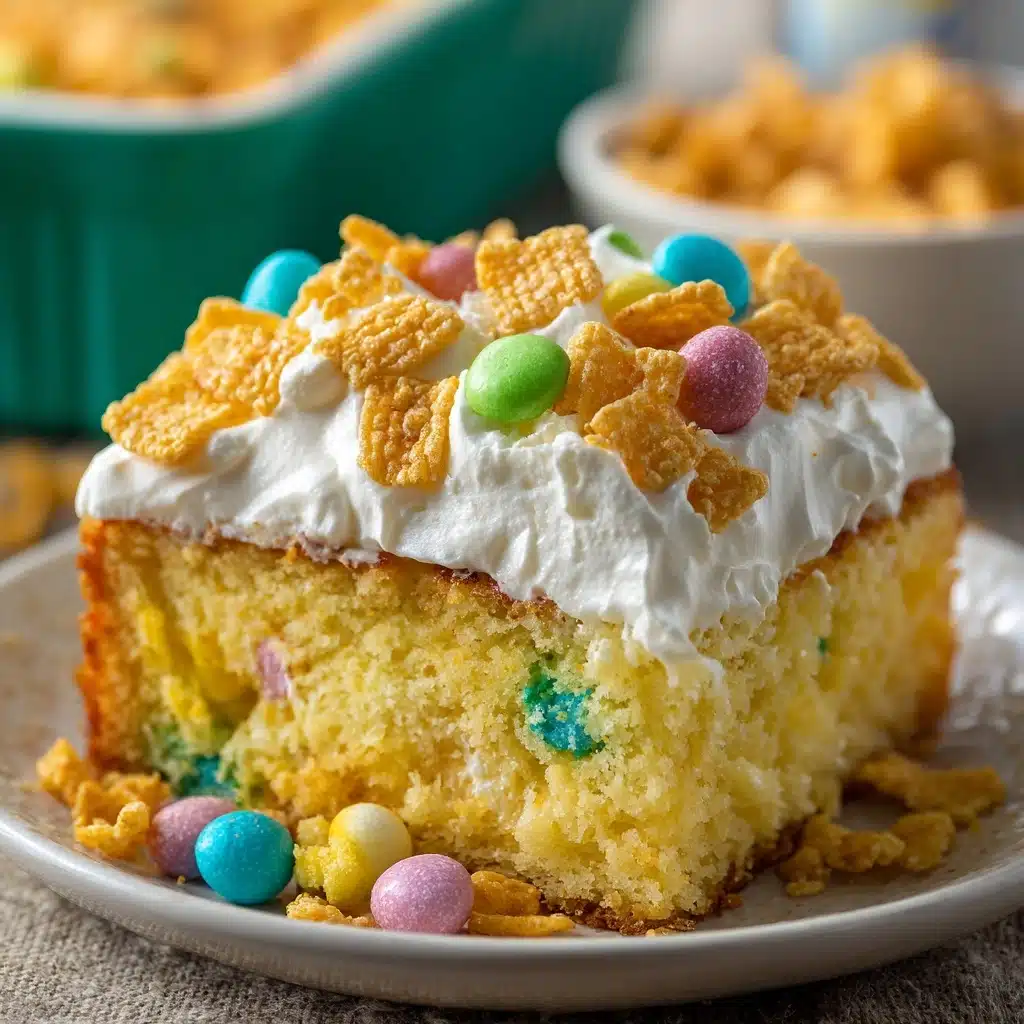 Cereal Milk Poke Cake Recipe - Recipe Image
