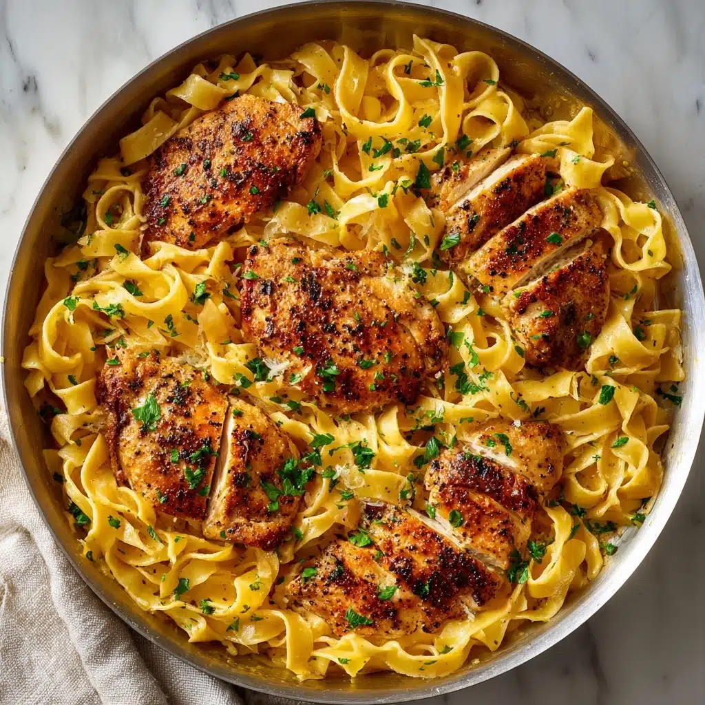 One-Pan Chicken with Buttered Noodles Recipe - Recipe Image
