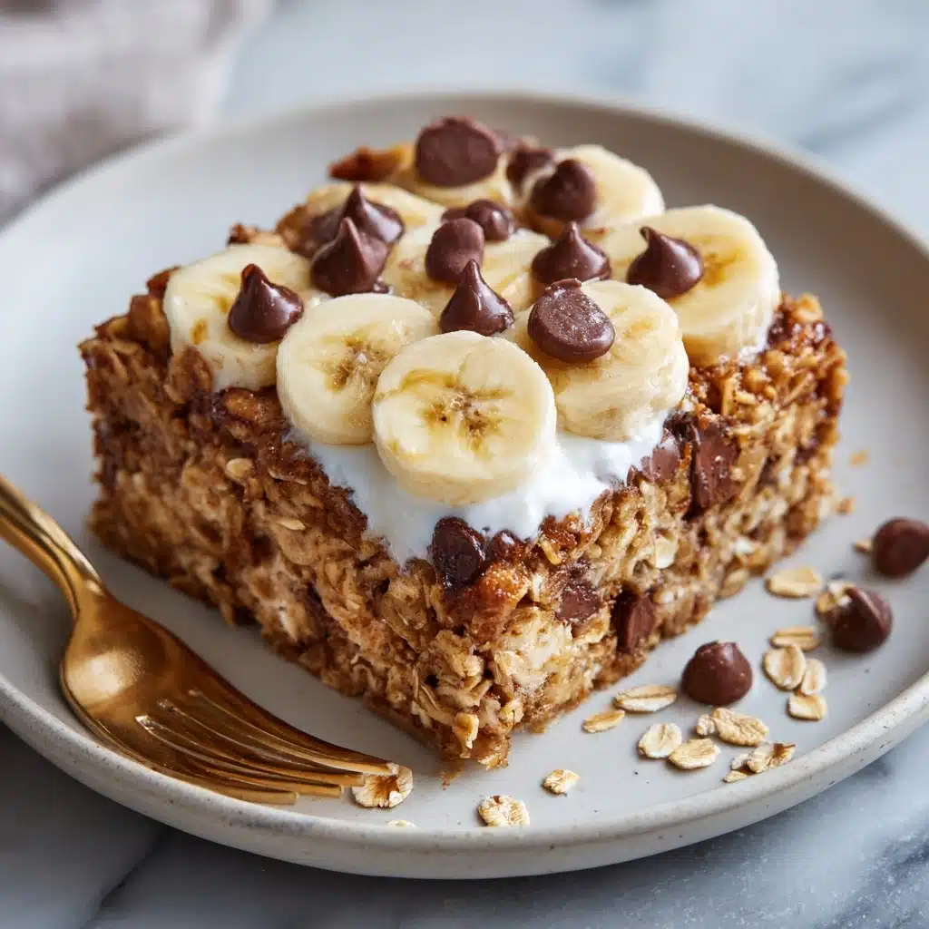 Baked Banana Chocolate Chip Oatmeal Recipe - Recipe Image