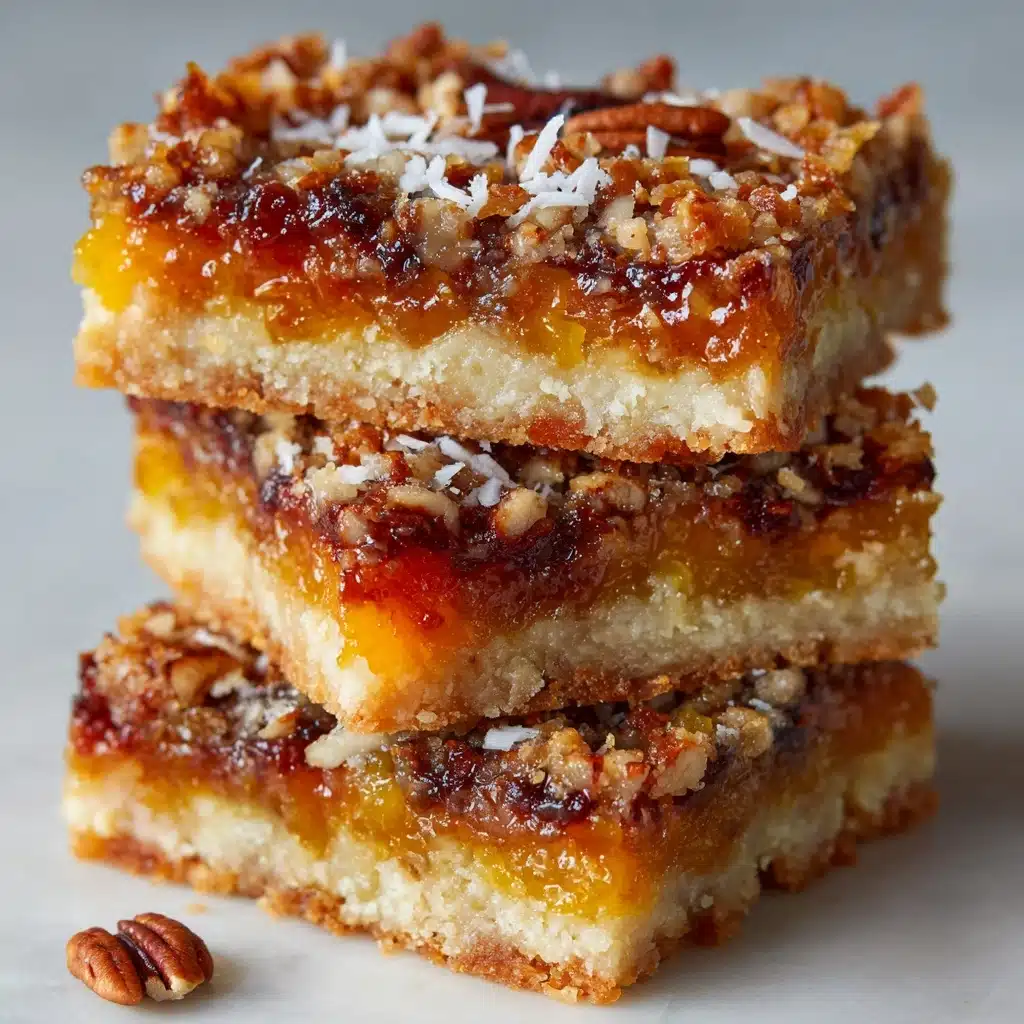 Apricot Coconut Pecan Bars Recipe - Recipe Image