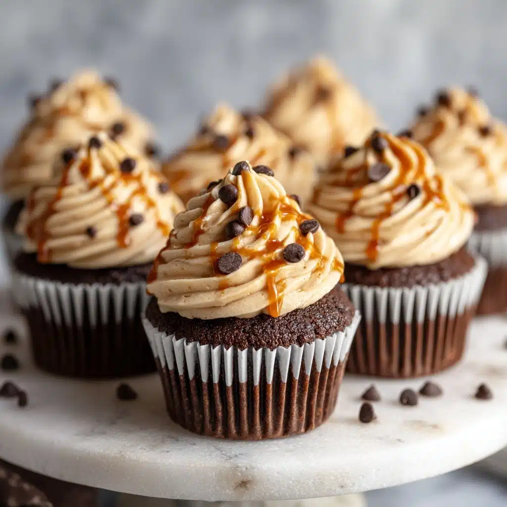 Chocolate Espresso Cupcakes with Salted Caramel Buttercream Recipe - Recipe Image