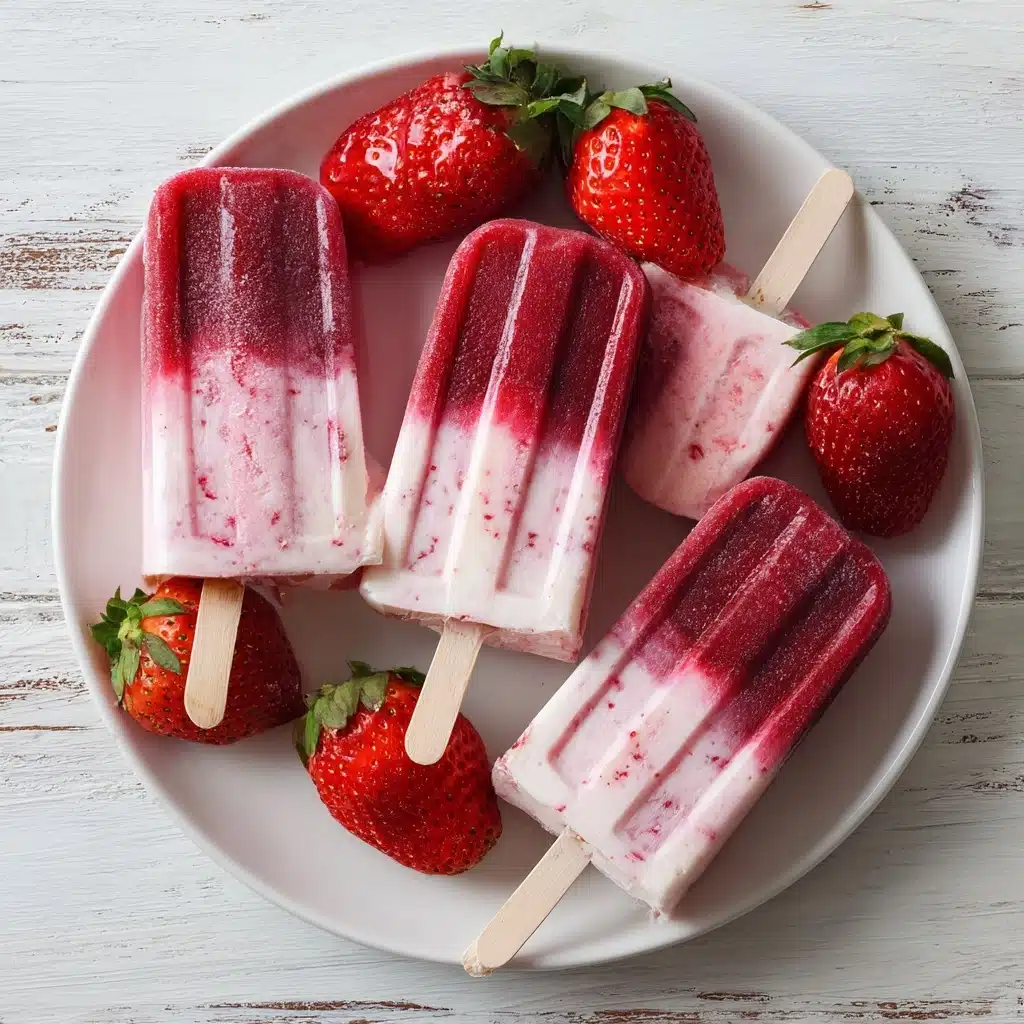 Strawberry Breakfast Popsicles Recipe - Recipe Image