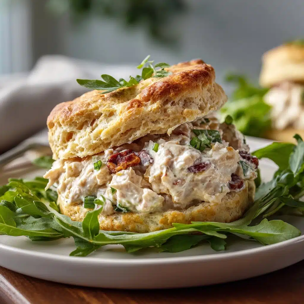 Honey Butter Biscuits with Pimento Cheese Chicken Salad Recipe - Recipe Image