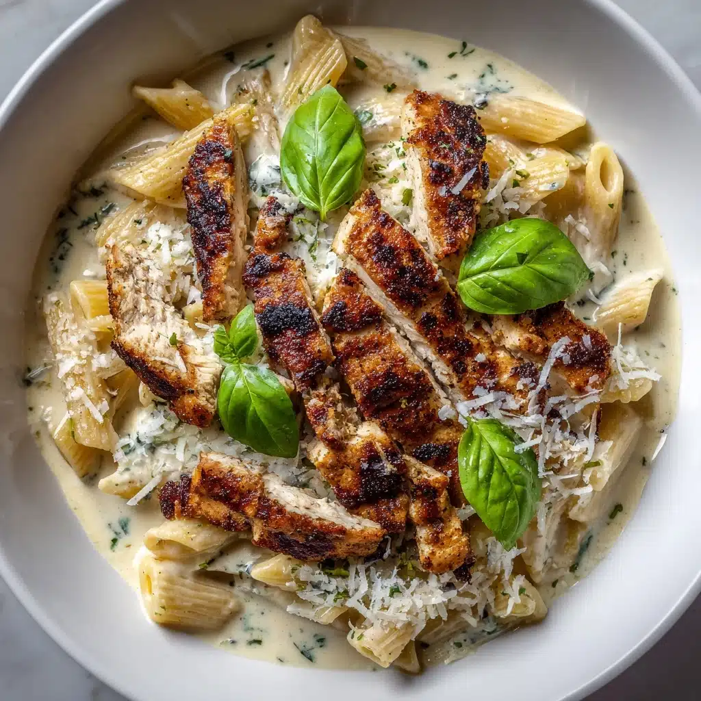 Southern Style Creamy Parmesan Chicken Pasta Recipe - Recipe Image