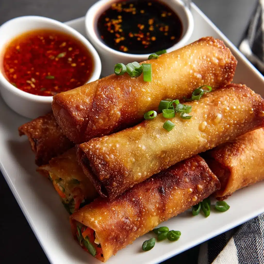 Crispy Air Fryer Spring Rolls Recipe - Recipe Image