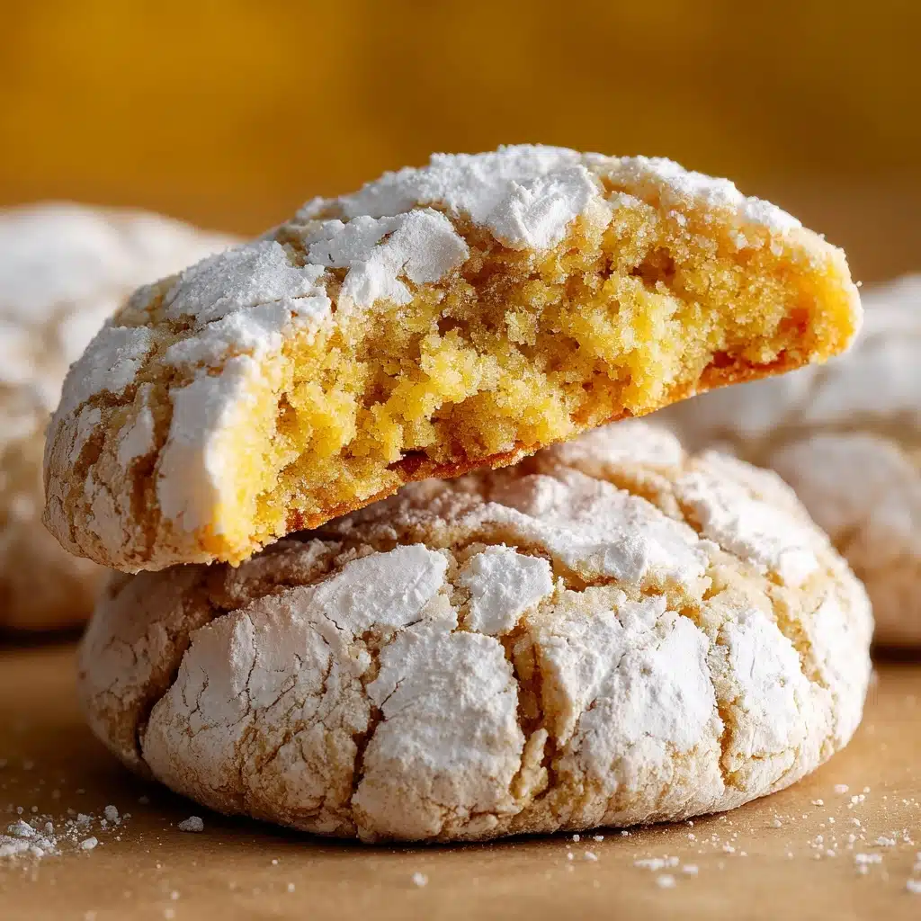 Easy Lemon Crinkle Cookies Recipe - Recipe Image