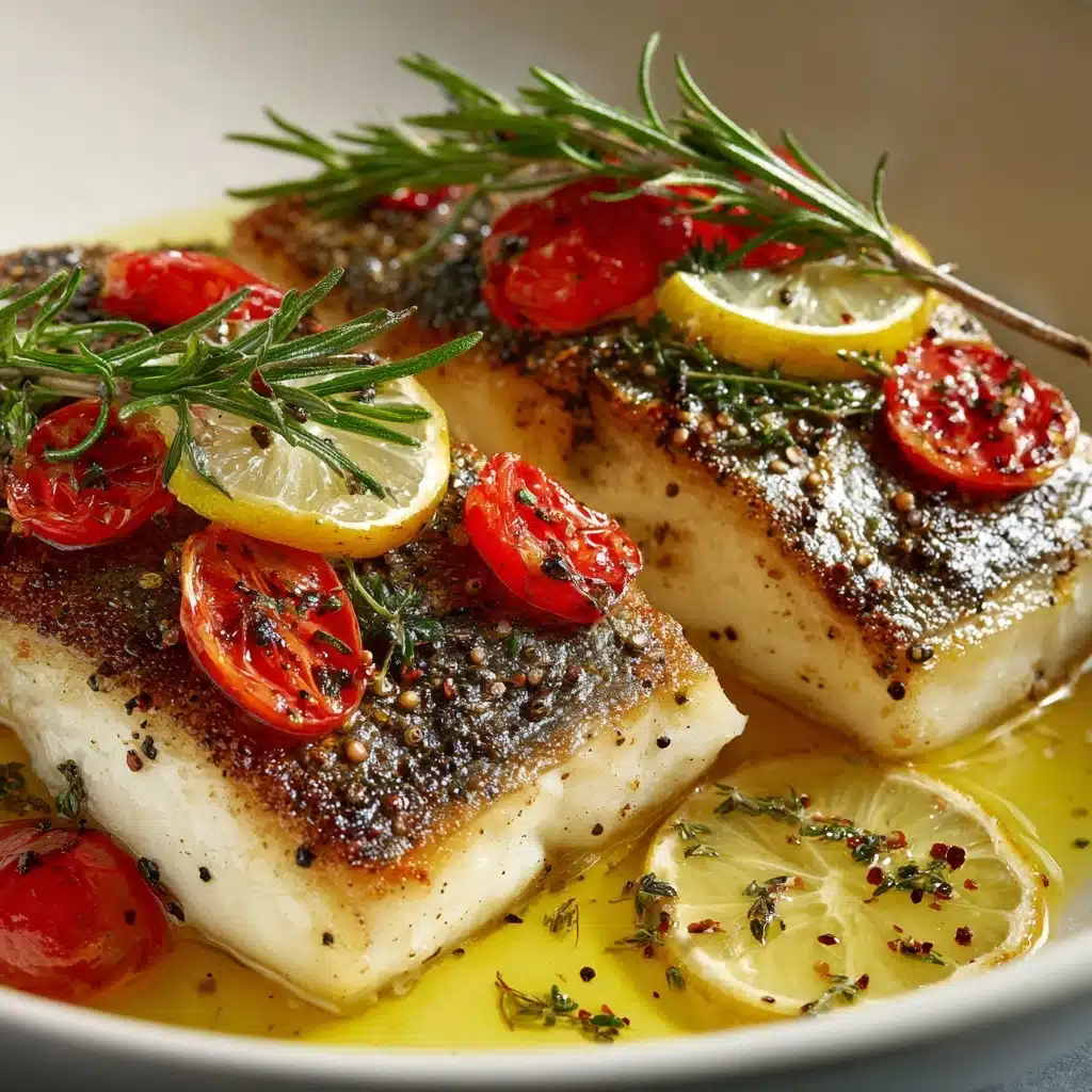 Easy Mediterranean Baked Fish Recipe - Recipe Image