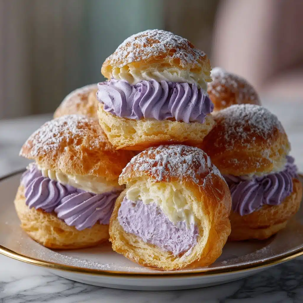 Ube Cream Puffs Recipe - Recipe Image