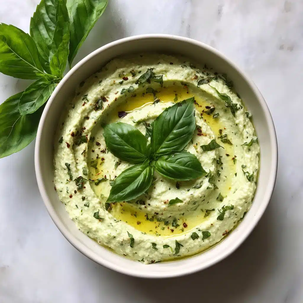 Lemon Basil Hummus Recipe - Recipe Image