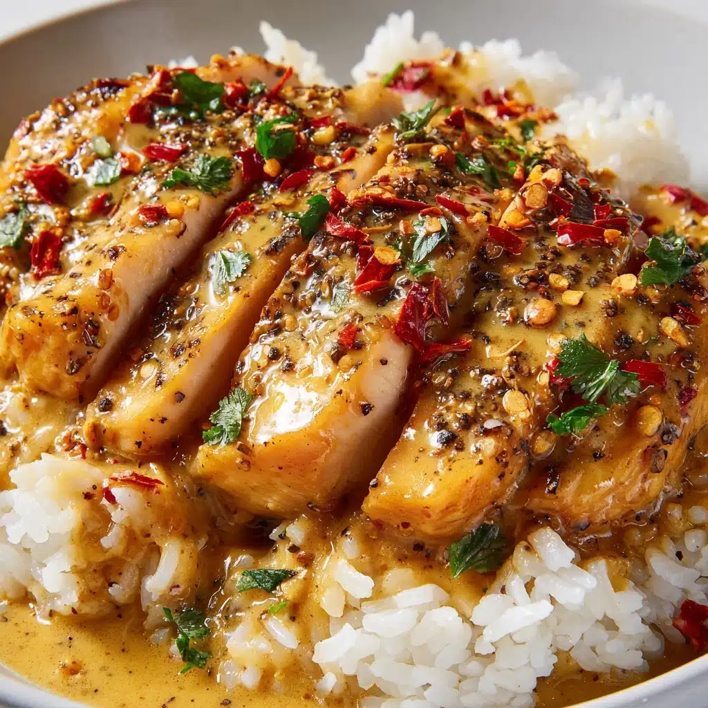 Chicken Scampi with Creamy Garlic Parmesan Rice Recipe - Recipe Image